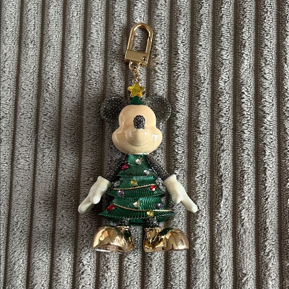 Disney Baublebar Mickey Christmas Tree keychain charm